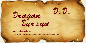 Dragan Dursun vizit kartica